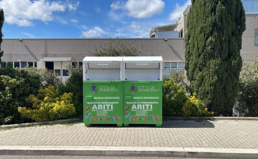 Fiumicino: contenitori abiti usati ‘intelligenti’